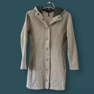 Kuhl Born in the Mountains Long Spyrit Sweater Jacket Coat Fleece Lined Size L